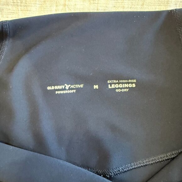 Old Navy Maternity Full Panel Powersoft Extra High Rise 7/8 Leggings Blue Sz Med - Picture 3 of 16